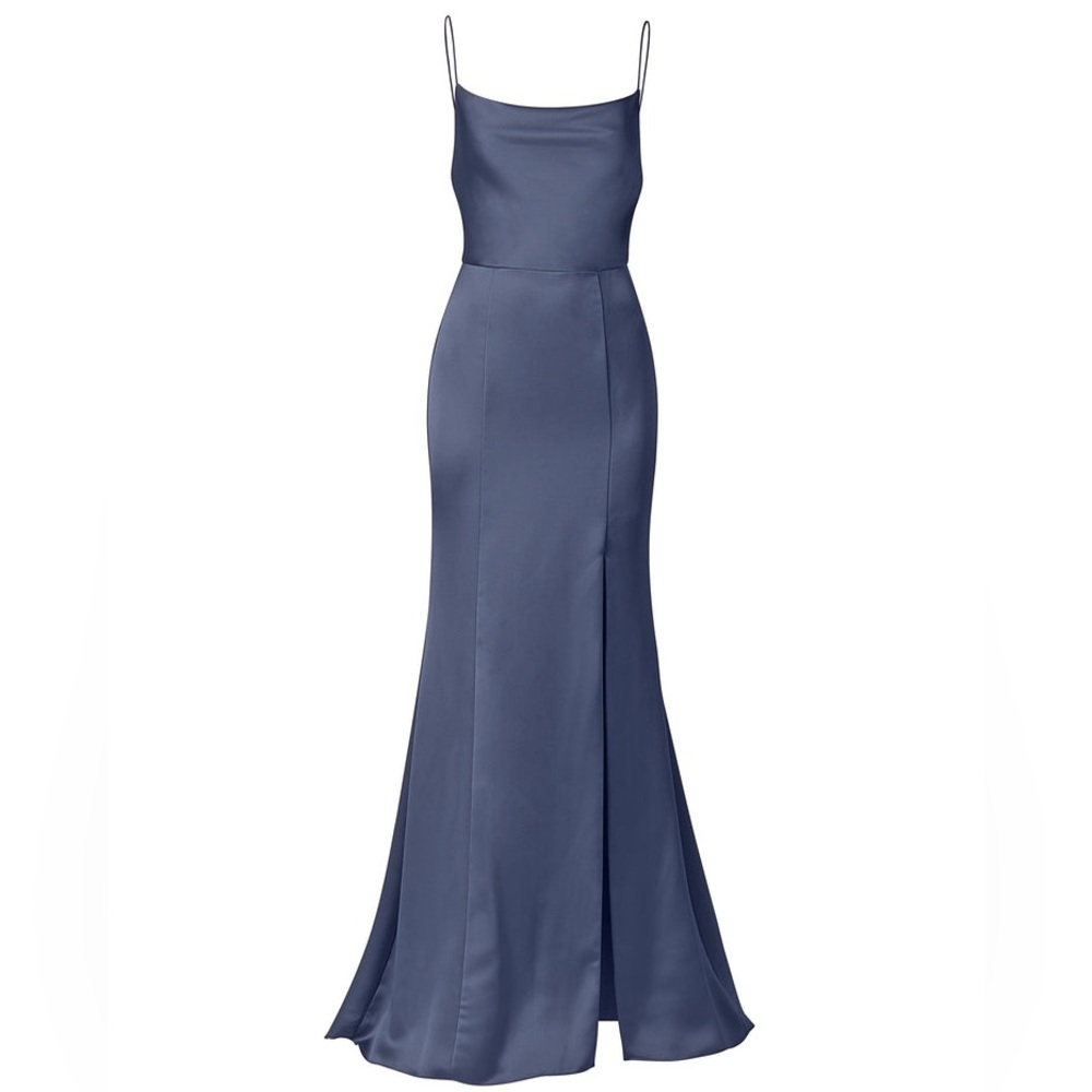 Amsale Nakai Bridesmaid Maxi Dress Slate | Size 6
